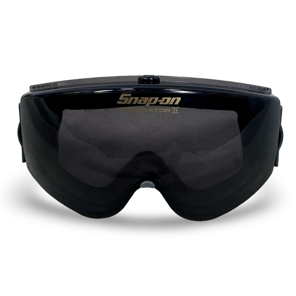 Snap-on Intimidator II Uvex Stealth Safety Goggles Black Gray Smoked Lens USA